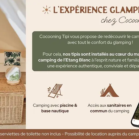 Cocooning Tipi - Lüks kamp alanı
